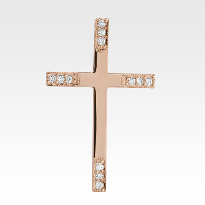 Подвеска-крест из золота с бриллиантами Арт0111232