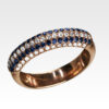 Кольцо из золота с сапфирами и бриллиантами Арт0301094