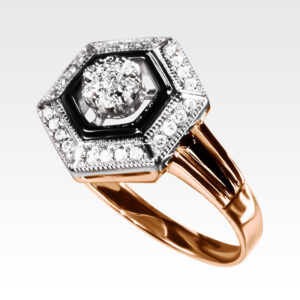 Кольцо из золота с бриллиантами Арт1101187