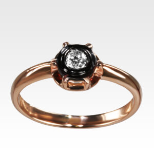 Кольцо из золота с бриллиантами Арт1101206
