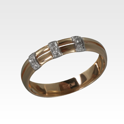 Кольцо из золота с бриллиантами Арт1101297