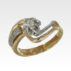 Кольцо из золота с центральным бриллиантом Арт1101405