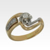 Кольцо из золота с центральным бриллиантом Арт1101405